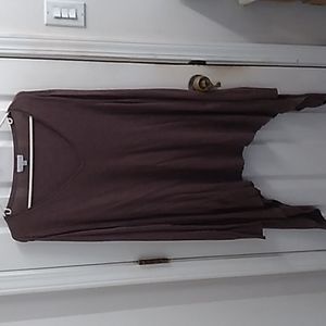 Brown top size large